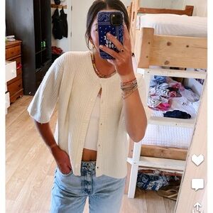 Aerie Unreal Short Sleeve Cardigan